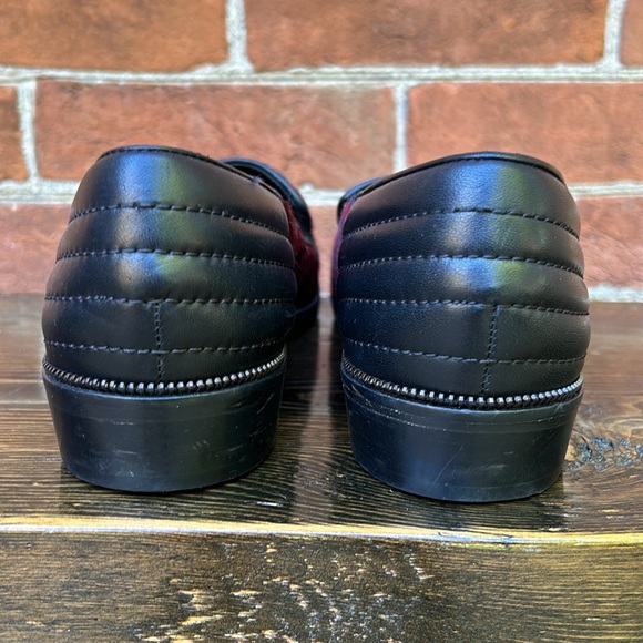 The Kooples Pony Hair Python Print Red Black Loafers Leather - Picture 3 of 7